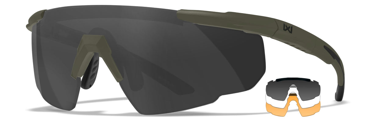 Wiley X Saber Advanced Sunglasses ANSI Z87.1+
