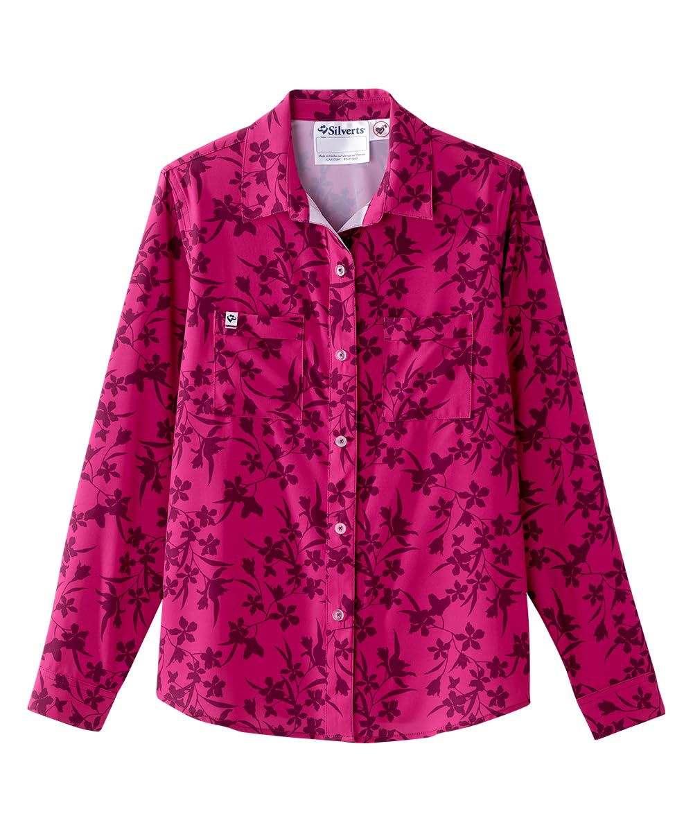 Silverts Women's Adaptive Magnetic Closure Top, Arthritis Easy Wear Shirt
