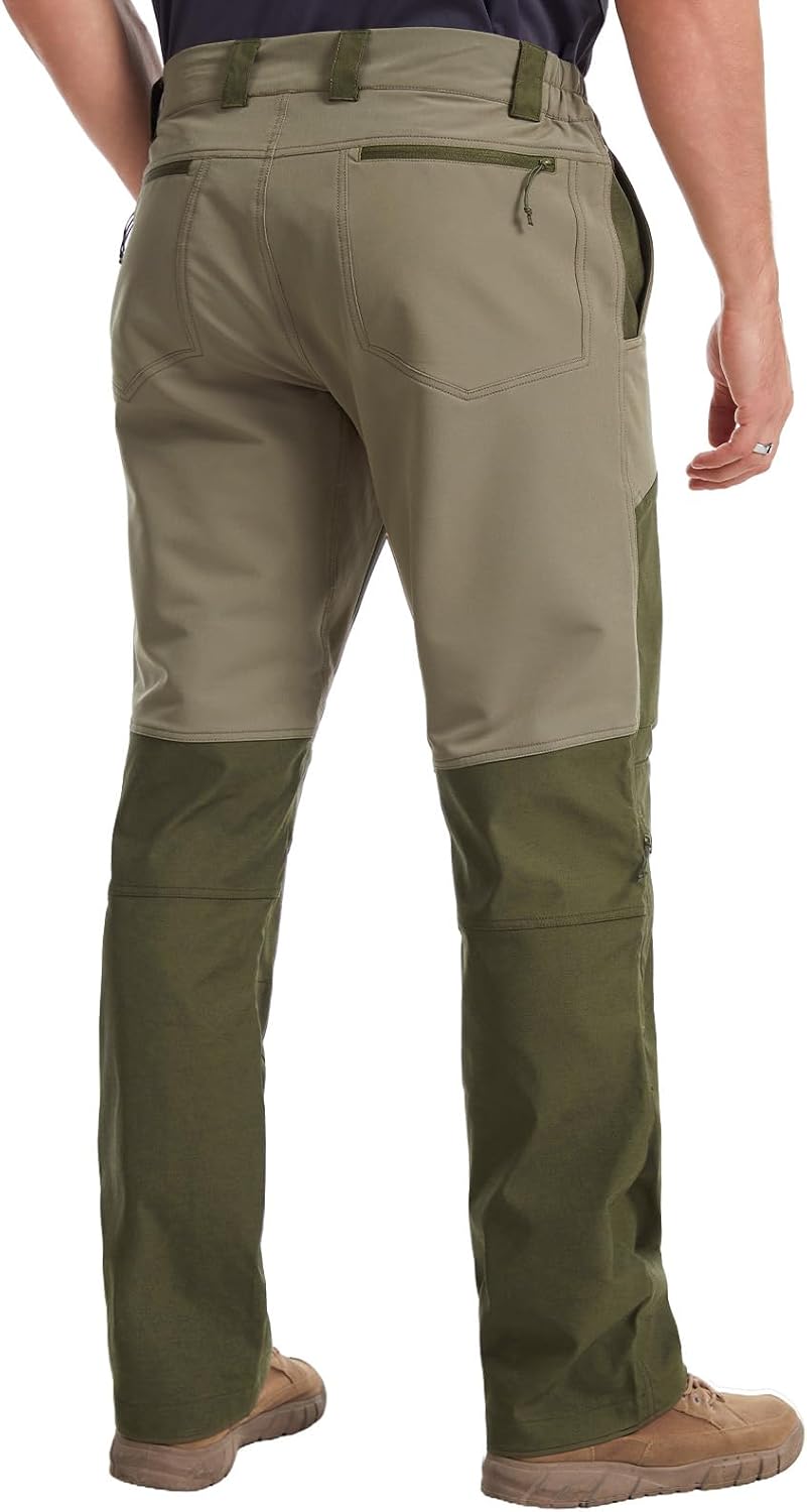 BASSDASH Splice-LW Men's Hunting Pants with Knee Pads, Water Resistant