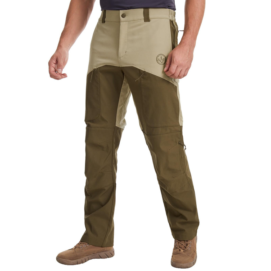 BASSDASH Splice-LW Men's Hunting Pants with Knee Pads, Water Resistant