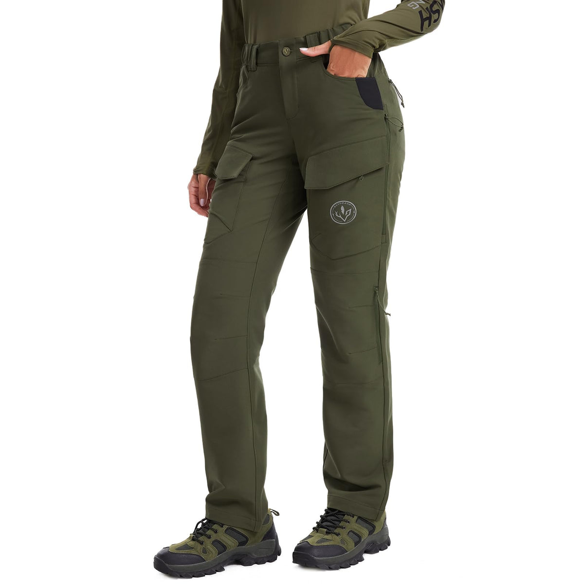 BASSDASH Invis 250 Women’s Stretch Hunting Pants Camo Cargo Pant