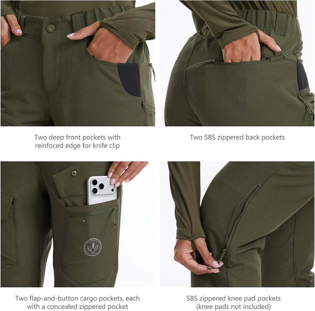 BASSDASH Invis 250 Women’s Stretch Hunting Pants Camo Cargo Pant