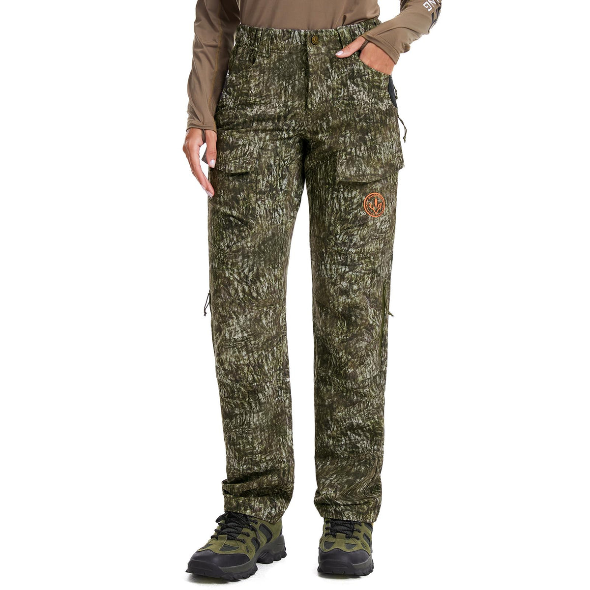 BASSDASH Invis 250 Women’s Stretch Hunting Pants Camo Cargo Pant