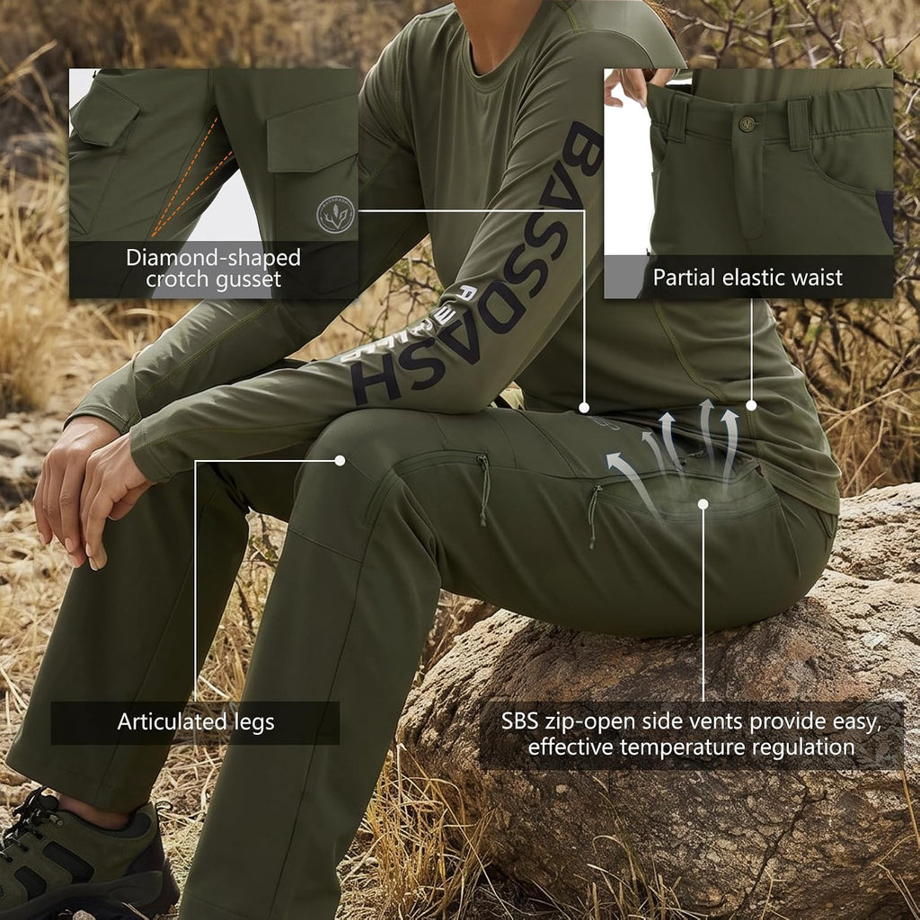 BASSDASH Invis 250 Women’s Stretch Hunting Pants Camo Cargo Pant