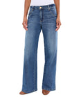KUT from the Kloth Women's Jeans High-Rise Wide Leg Dip Scoop Pockets